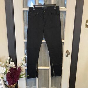 Forever21 Unisex Black Zipper Jeans